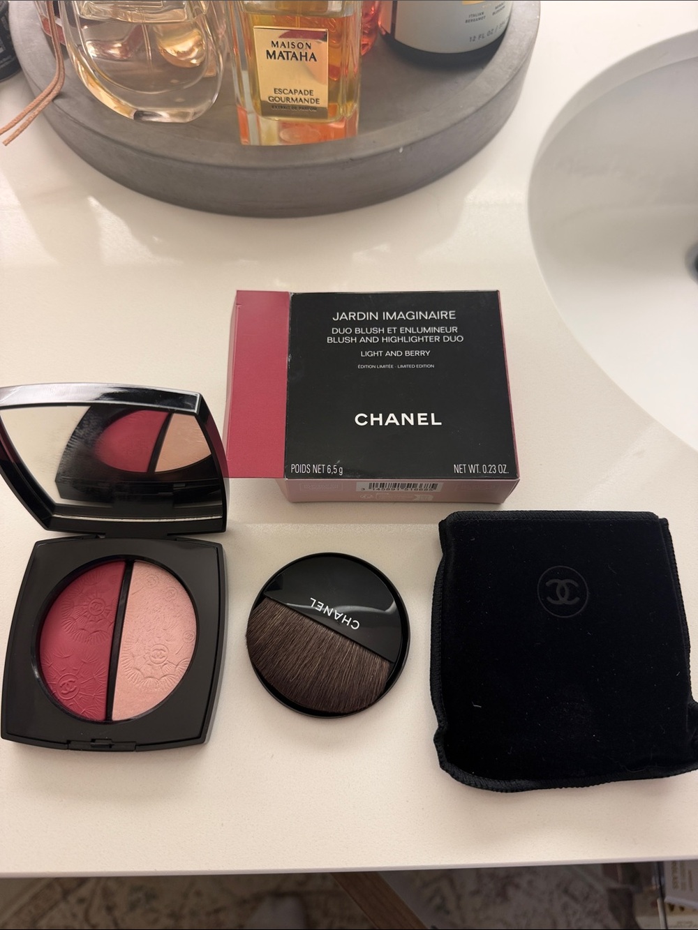 CHANEL Jardin Imaginaire Blush & Highlighter Duo — Berry and Light Pink
